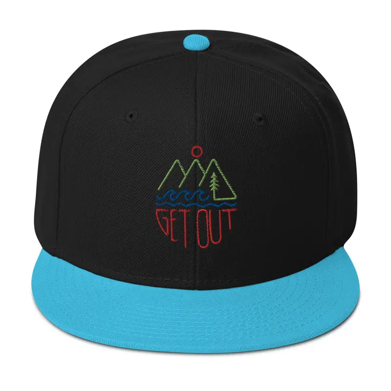 Get Out Snapback HatBlack