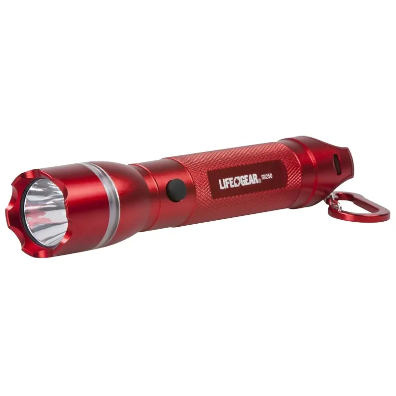 Dorcy AA35-60538-RED Flashlight, AAA Battery, LED Lamp, 500 Lumens, 2.5 mile Beam Distance, 1.25 hr Run Time, Red