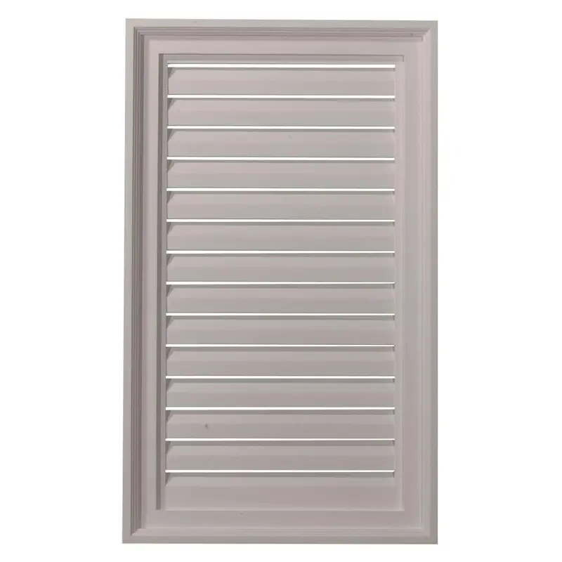 18 in. x 30 in. Rectangular Primed PolyUrethane Paintable Gable Louver Vent4.41 / each
