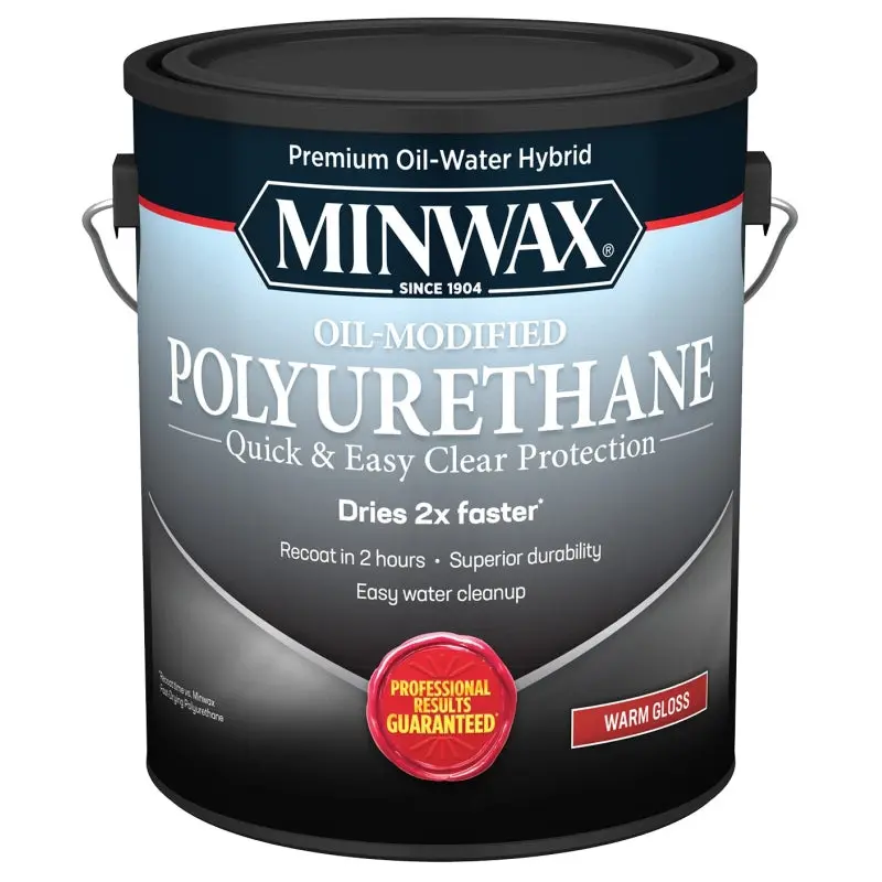 Minwax 710310000 Polyurethane, Gloss, Liquid, Clear, 1 gal, Can