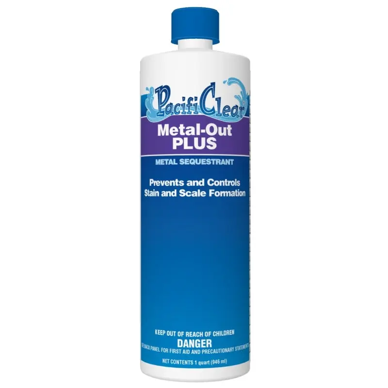 PacifiClear F066001012PC Metal Out Plus Chemical, 1 qt Bottle, Liquid