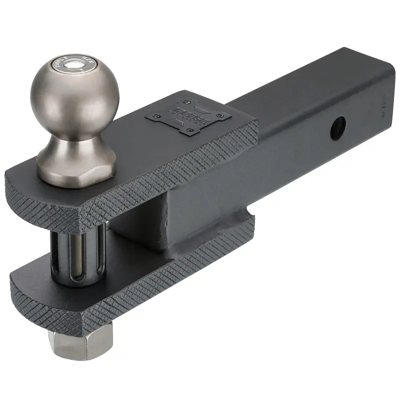 Reese Towpower Tactical 7089244 Ball Mount Clevis and Hitch, 2 in, 2-5/16 in Dia Hitch Ball, Steel, Matte/Pewter