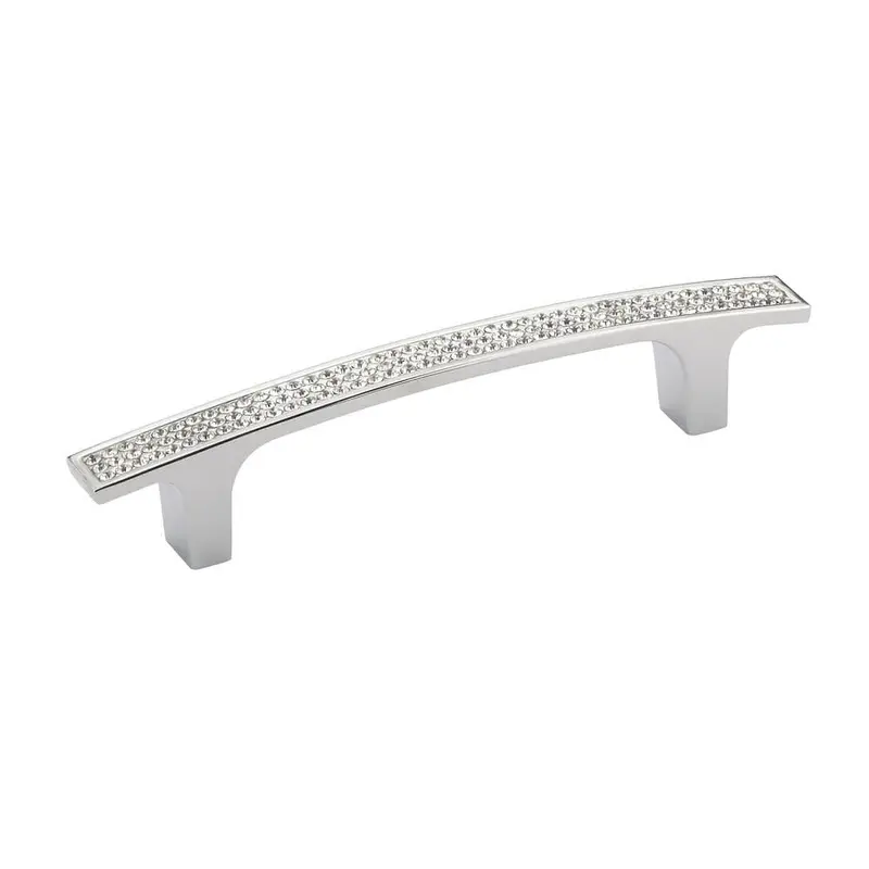 3-3/4 in. (96 mm) Center-to-Center Crystal Chrome Drawer Pull3 3/4 in. / Crystal Chrome / 0.19