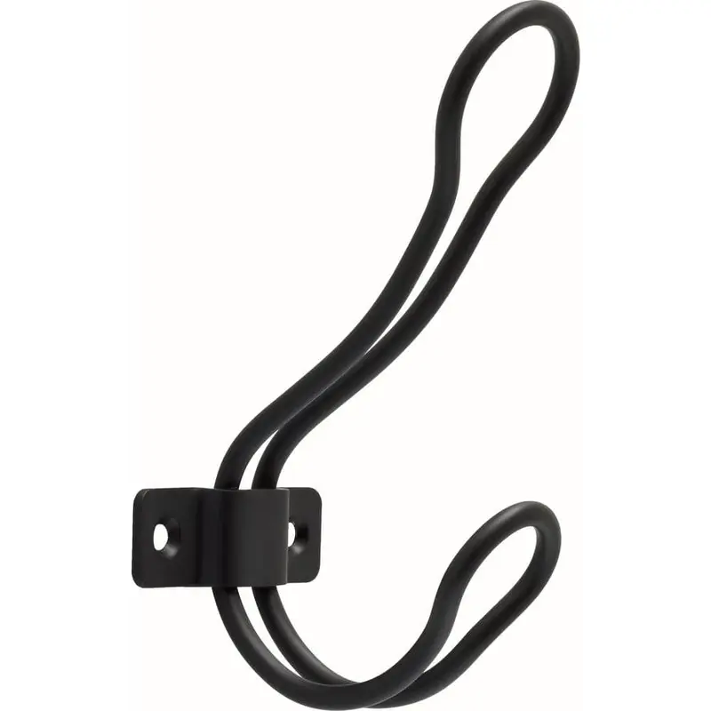 4-1/2 in. Matte Black Rustic Wire Coat HookMatte Black / .12 / 1