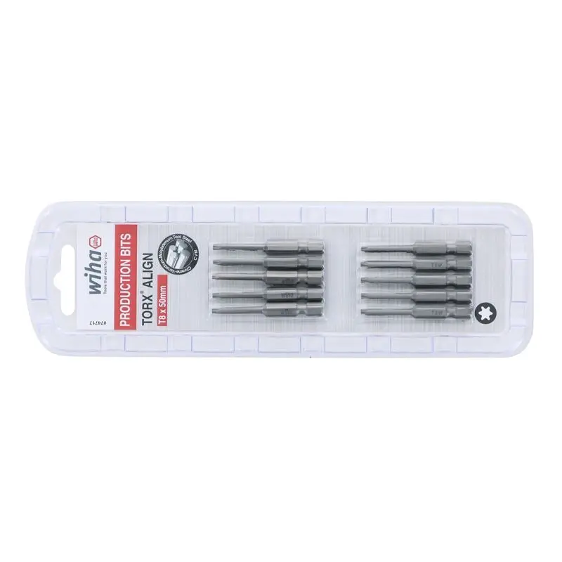 Wiha Torx Align Power Bit T8 x 50mm Pack of 10 Bits
