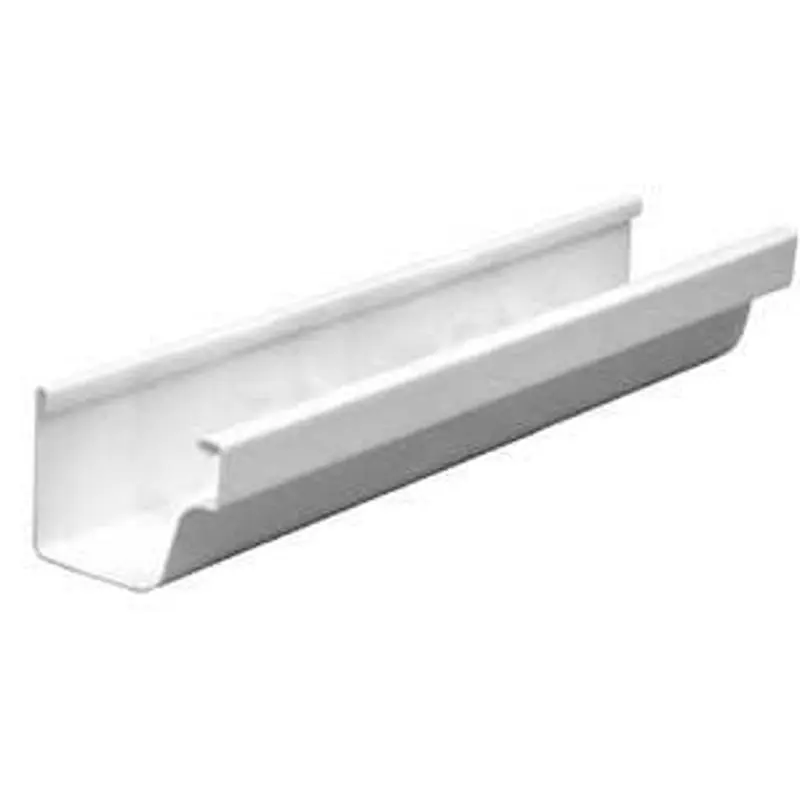 Euramax M0573 Roofing Gutter, 10 ft L, 5 in W, Vinyl