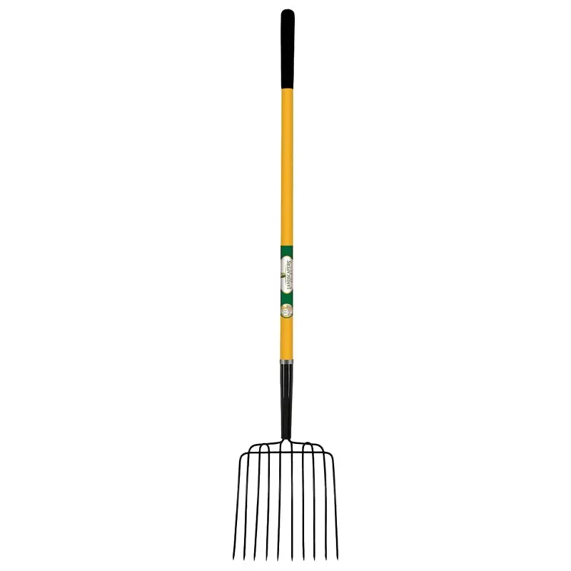 Landscapers Select BPJ-10LF-OR Fork 10 Tine Fiberglass Handle, 54 in