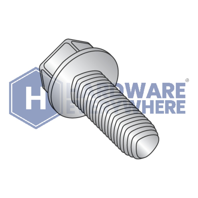 3/8-16 X 1 Thread Forming Screws / Unslotted / Hex Washer Head / 410 Stainless / Plain / Taptite Alternate