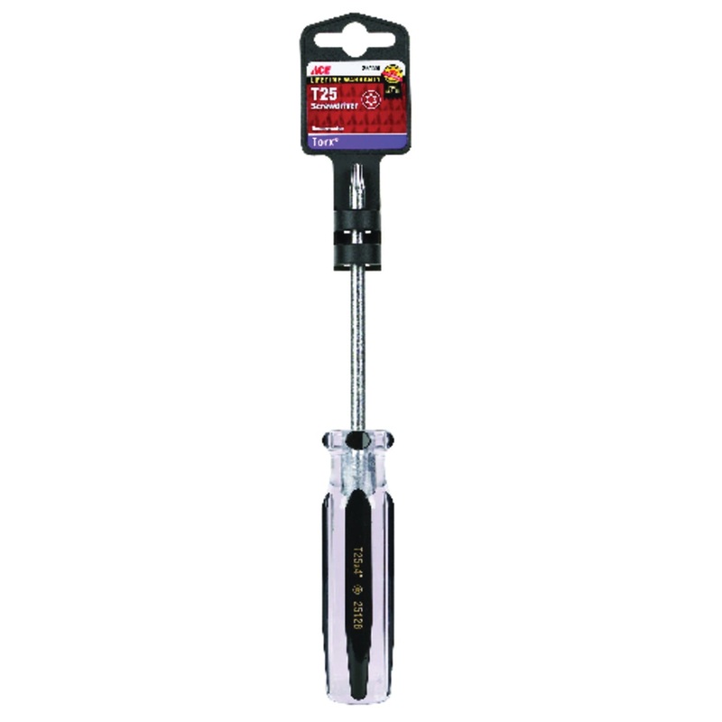 ACE 25126AHT Screwdriver, Torx Point, T25 Point, Comfort Grip Handle