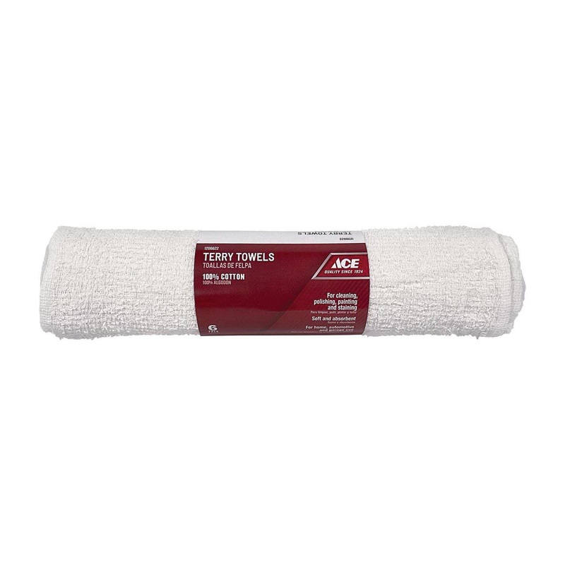 ACE K-1206622 Cleaning Cloth, 14 in W, 17 in L, Terry Cloth