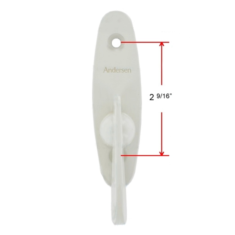 Andersen Tribeca Style Gliding Door Thumb Latch in White Color