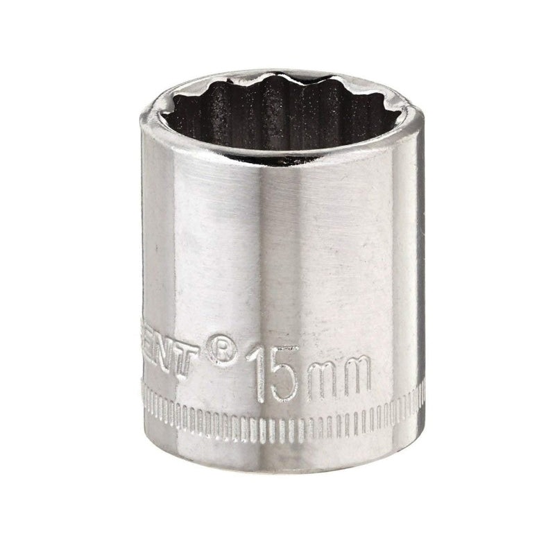 CRESCENT CDS45N Socket, System of Measurement: Metric, Standard Length, 15 mm Socket, 3/8 in Drive, 12-Point