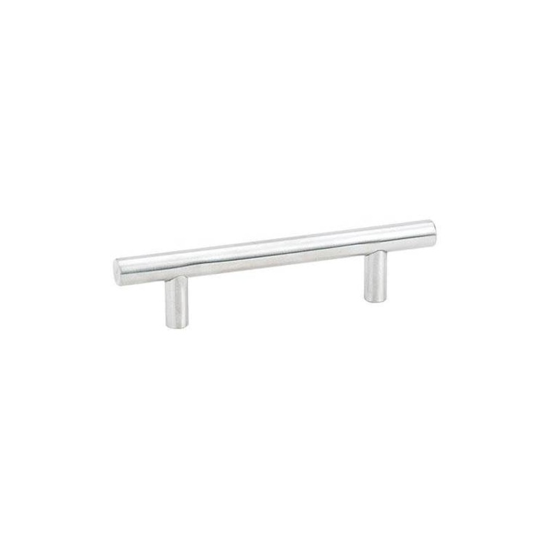 EMTEK S62006SS Bar Cabinet Pull, 8-1/2 in L Handle, 1-1/4 in Projection, Stainless Steel, Brushed Stainless Steel