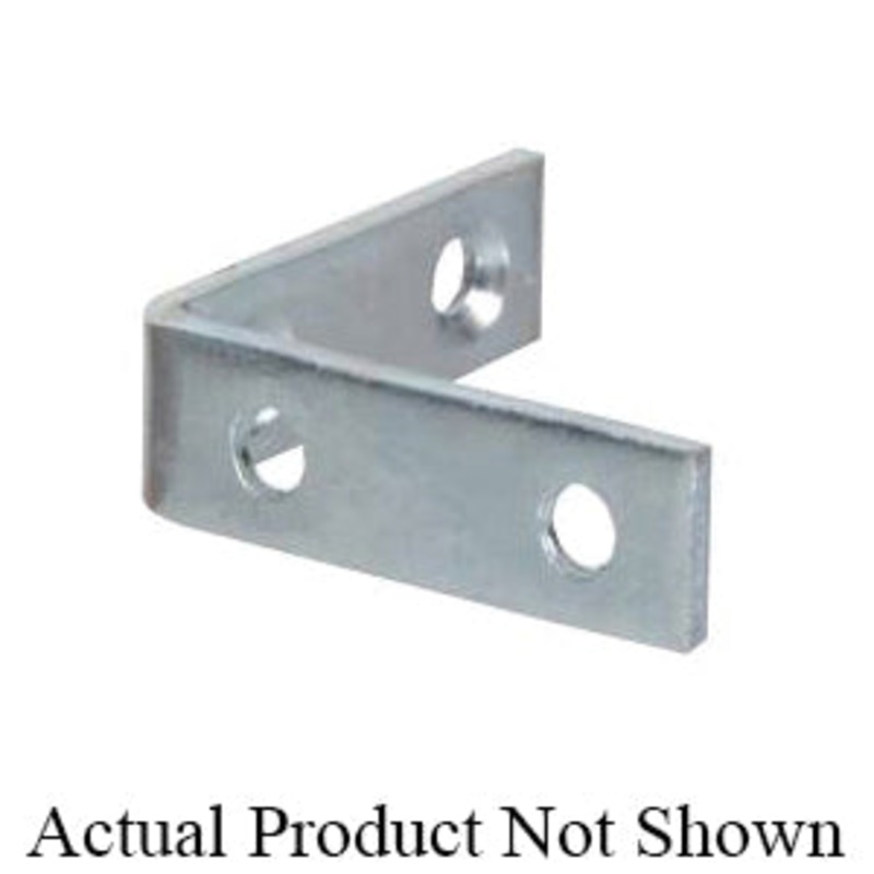 HARDWARE ESSENTIALS 851117 Corner Brace, 2 in L, 5/8 in W, Steel, Zinc-Plated