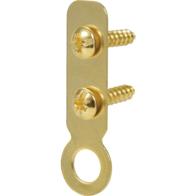 HILLMAN 122227 Decorative Ring Hanger, Brass/Steel, Zinc-Plated, Screw Mounting