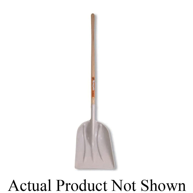 HISCO HINSS12L Non-Sparking Specialty Scoop, 14-1/2 in W Blade, 17-3/4 in L Blade, Plastic Blade, Fiberglass Handle