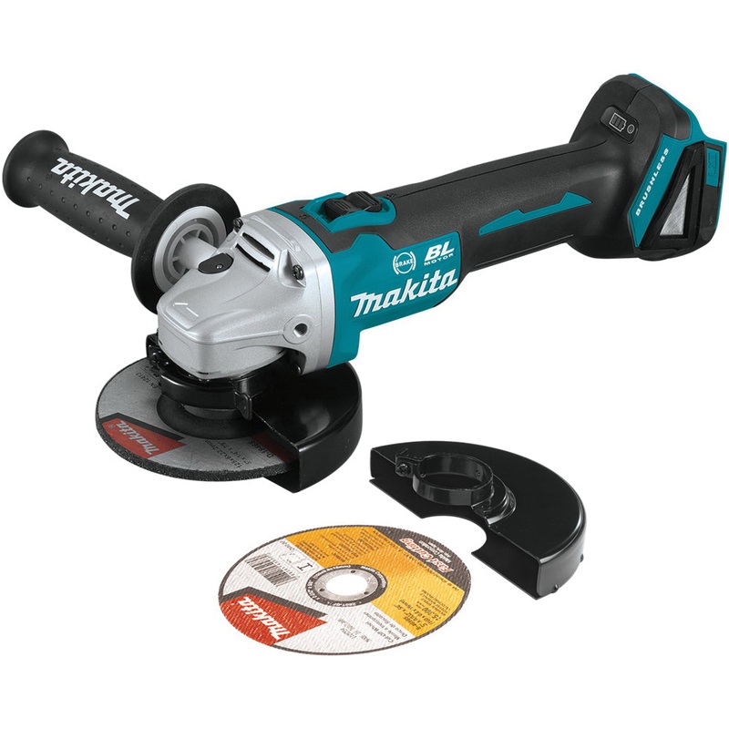 Makita 18V LXT XAG09Z Cordless Angle Grinder With Electric Brake, Tool/Kit: Tool, 5 in Dia Wheel, 18 V, 14-1/4 in OAL