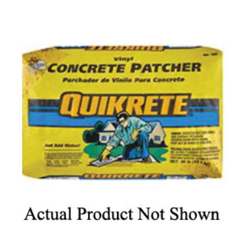 QUIKRETE 1133-11 Concrete Patcher, Granular, Gray/Gray-Brown, Vinyl Resin, 3 days Curing, 10 lb, Pail