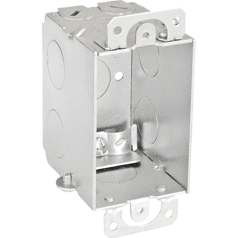 Southwire G601-R-UPC Gangable Switch Box with Romex Clamps, 5-Knockout, 12.5 cu-in Capacity