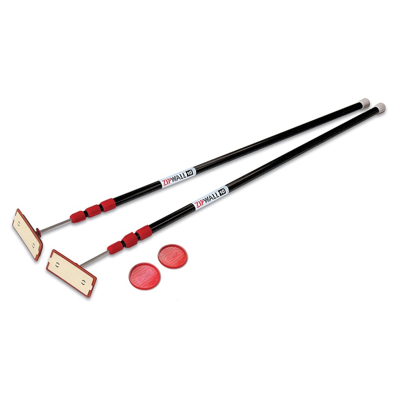 ZIPWALL ZipPole ZipWall 10 ZP2 Spring Loaded Pole, Stainless Steel, For Use With: ZipWall Dust Barrier Systems